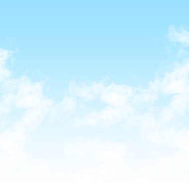 Mavi gökyüzü arkaplanındaki bulutlar