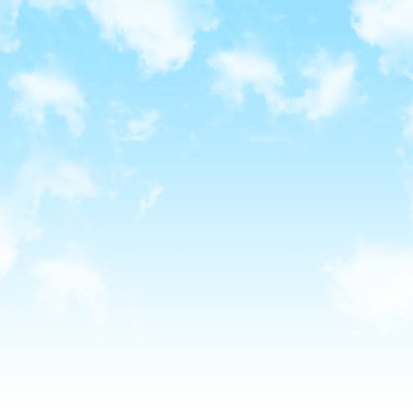 Beyaz bulutlu mavi gökyüzü arkaplanı.