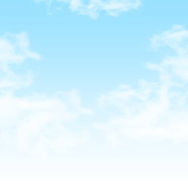 Mavi gökyüzü arka planında bulutlar