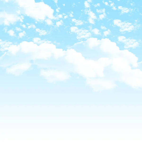 Mavi gökyüzünde bulutlar