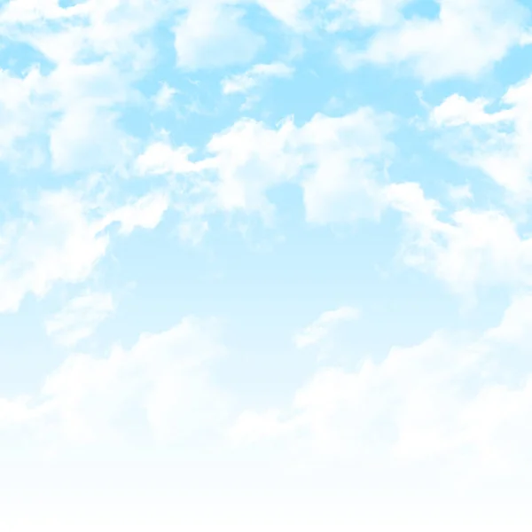 Beyaz bulutlu mavi gökyüzü arkaplanı. Gökyüzü ve bulutlar. Bulutlu gökyüzü