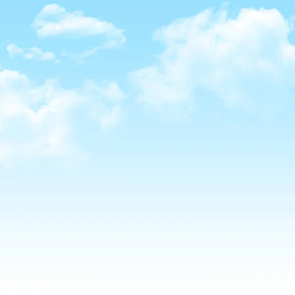 Beyaz bulutlar ve mavi gökyüzü