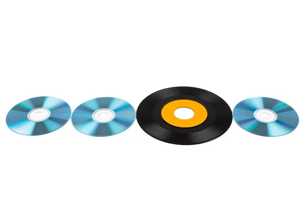 Vinyl record and discs — Stock Photo, Image