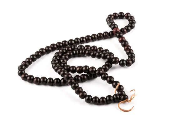 Rosewood rosary manik-manik — Stok Foto