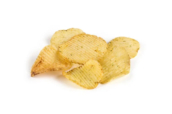 Deep ridged potato chips — Stock Photo, Image
