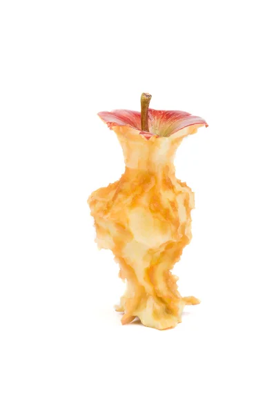 Apple core isolerade — Stockfoto