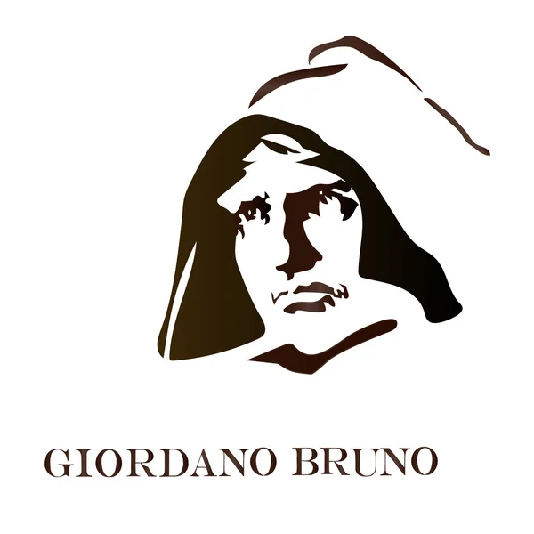 Sábio Giordano Bruno . —  Vetores de Stock