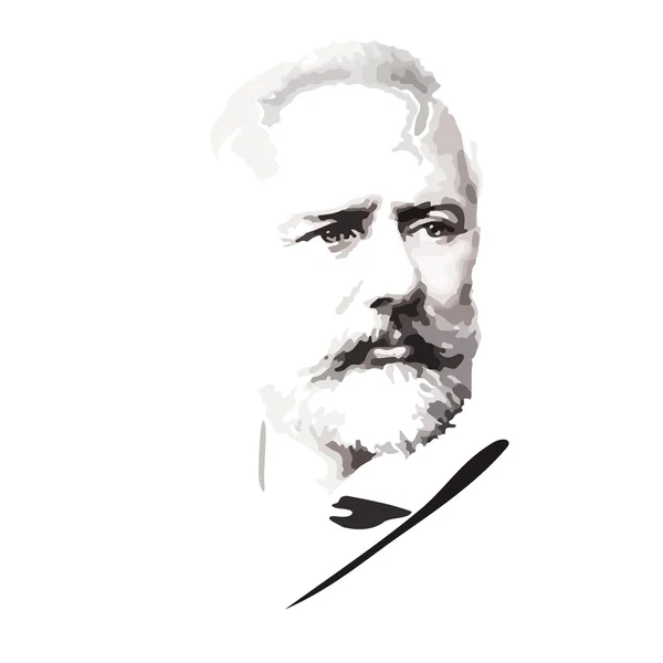 Compositor russo Tchaikovsky . — Vetor de Stock