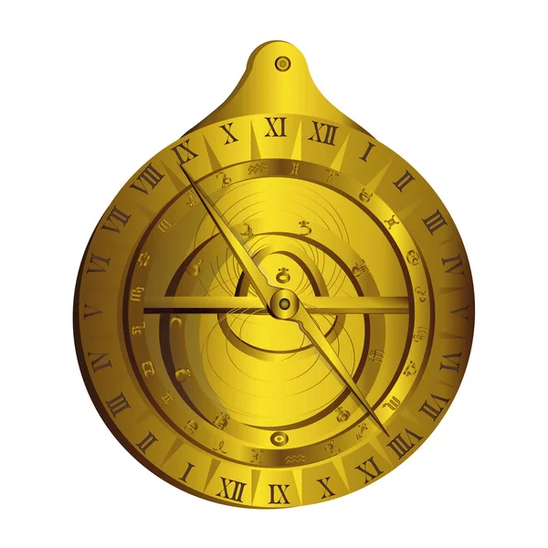 Astrolabe. Mätinstrument. — Stock vektor