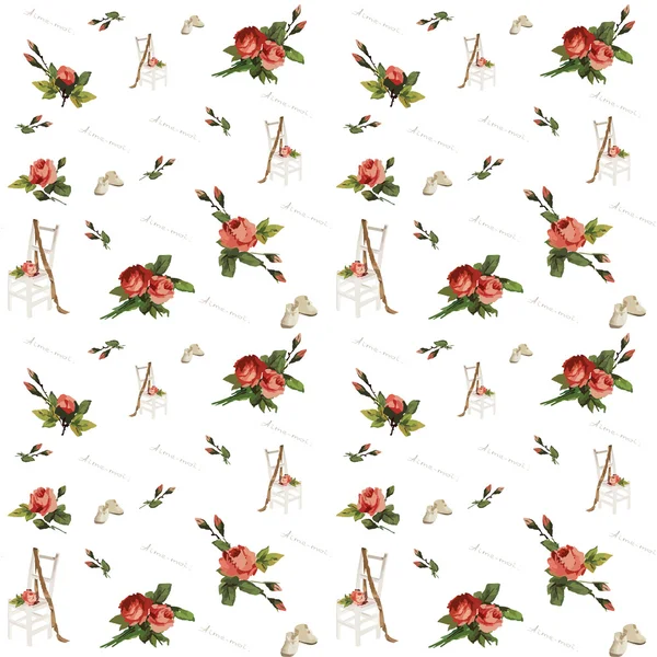 Rose. Seamless modeli.