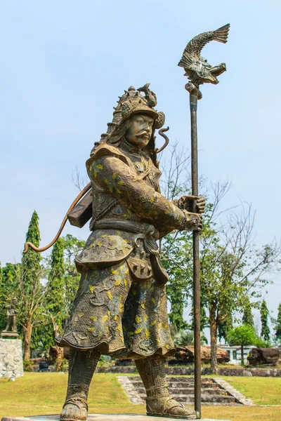 Harcos szobrok kínai szobor — Stock Fotó