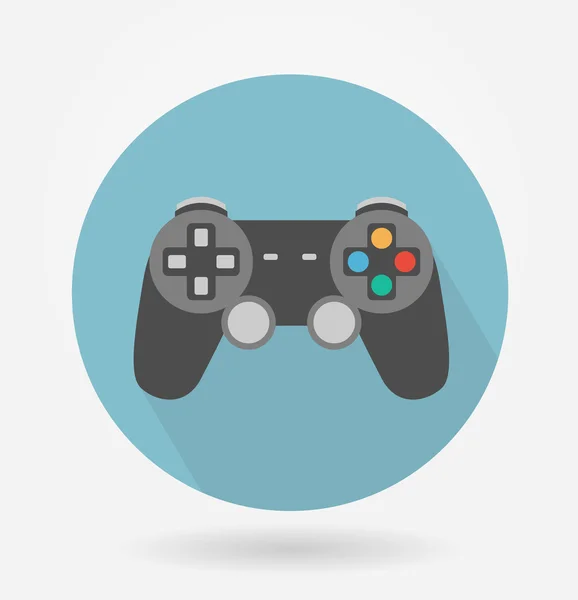 Ícone de Gamepad ou Controlador — Vetor de Stock