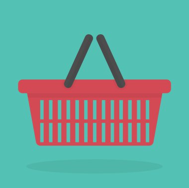 Alışveriş sepeti simgesini iki kulplu