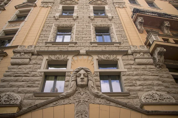 beautiful facade of an old European building