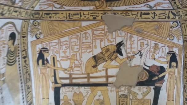 Zříceniny Starověké Deir Medina Jeden Skupiny Thébských Nekropolisů Stejně Jako — Stock video