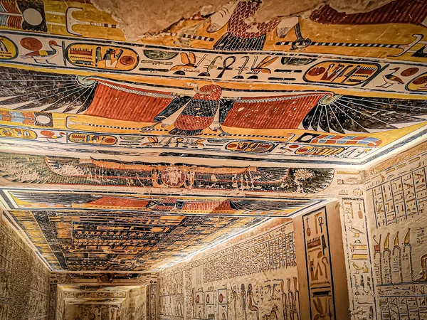 Kv9 Kings Valley Tumba Memnon Tumba Los Faraones Dinastía Ramsés —  Fotos de Stock