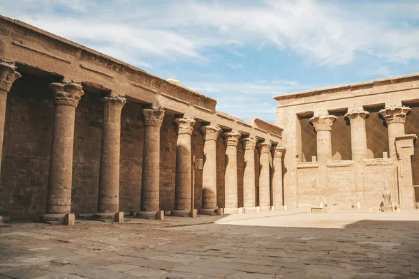 Ruínas Antigo Templo Hórus Edfu Egito — Fotografia de Stock