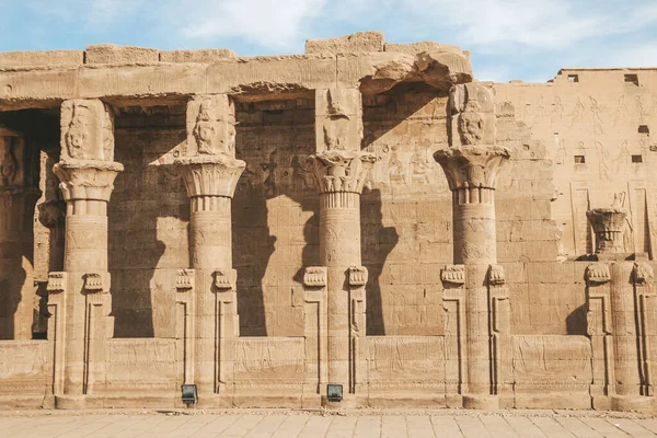Ruínas Antigo Templo Hórus Edfu Egito — Fotografia de Stock