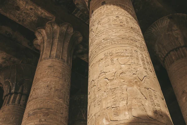 Ruínas Antigo Templo Hórus Edfu Egito — Fotografia de Stock