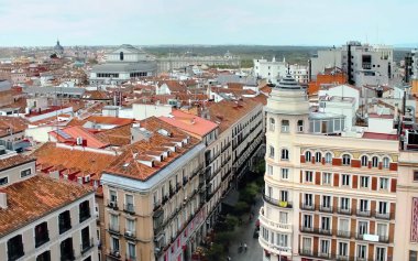 Madrid, İspanya, üstten görünüm