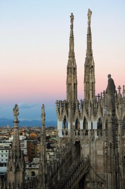 Duomo Milan panorama görünüm