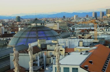 Duomo Milan panorama görünüm