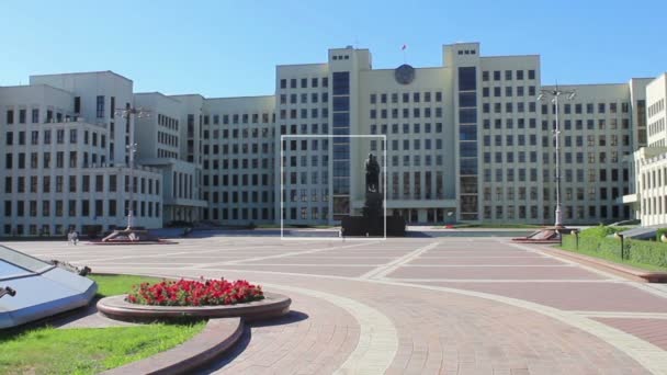 Minsk regering huis — Stockvideo