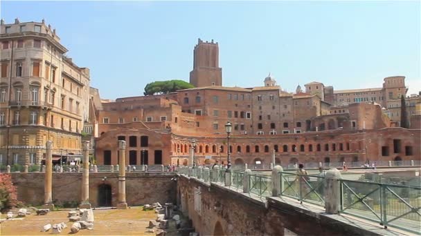 Rome historisch centrum — Stockvideo