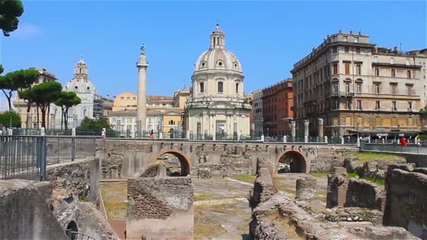 Passeggiata nel centro di Roma — Video Stock