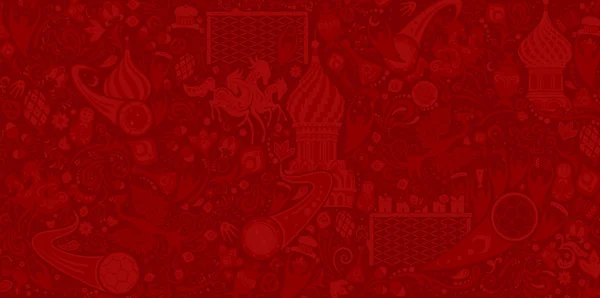 Rus kırmızı arka plan, vektör çizim