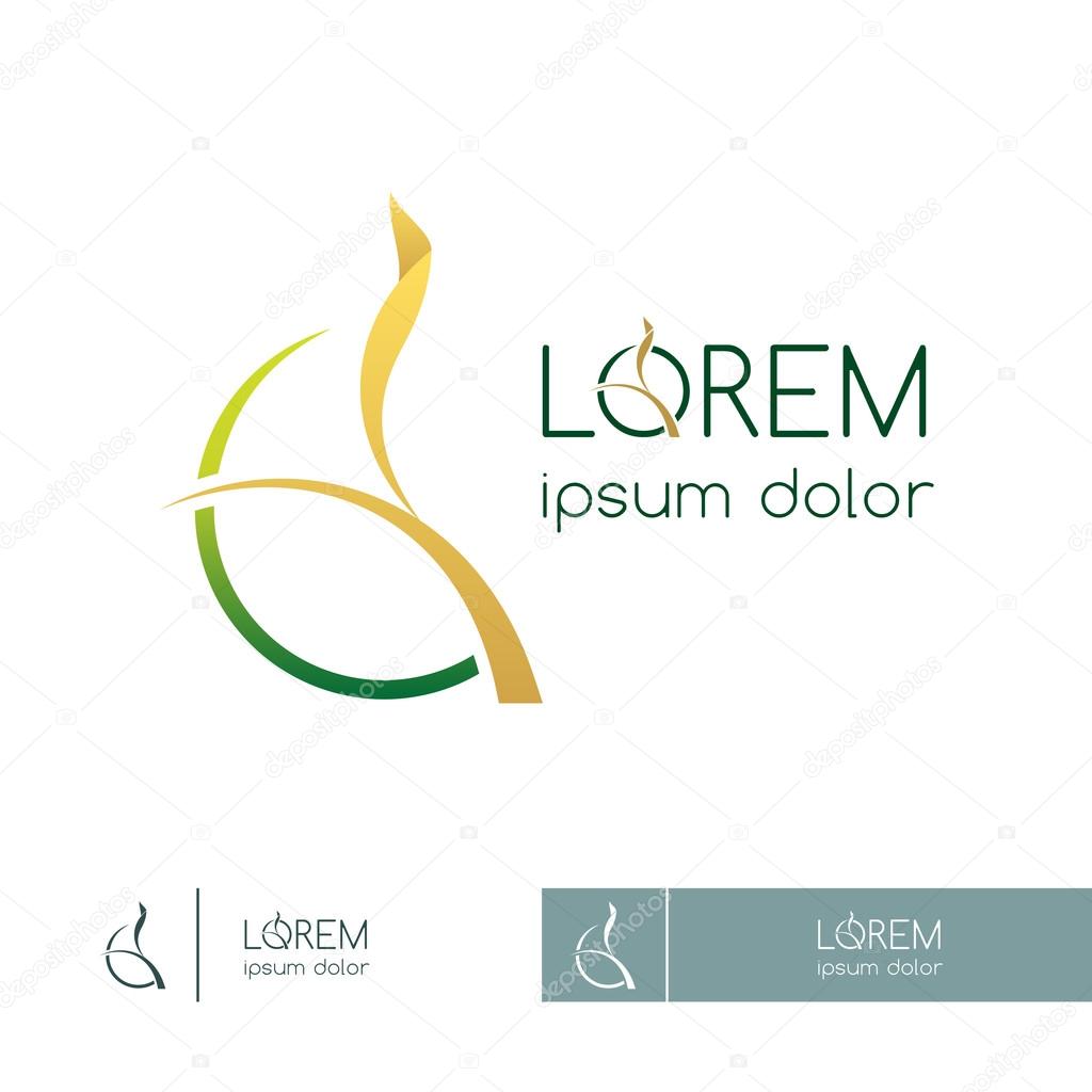 Logo for agriculture company or environmental organization, template