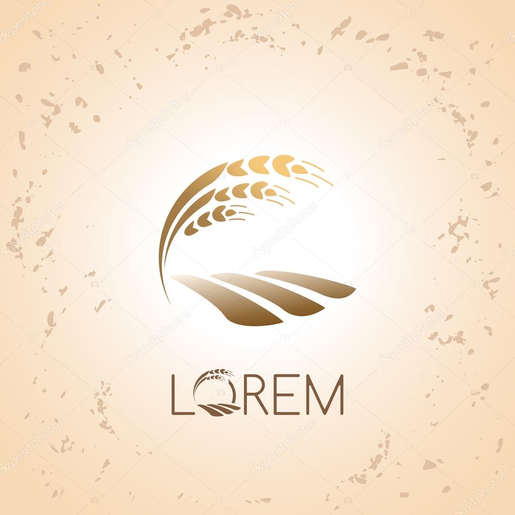 Logo for agricultural company, template