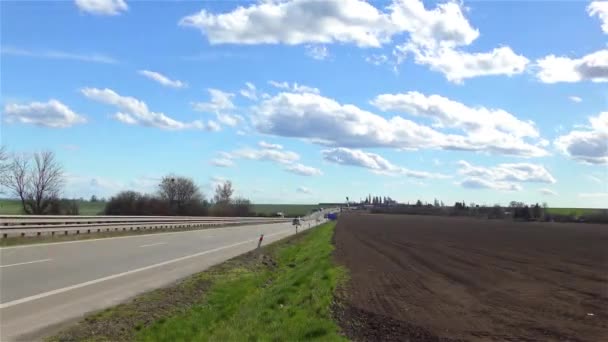 Autostrade tempo di percorrenza velocità 50x — Video Stock