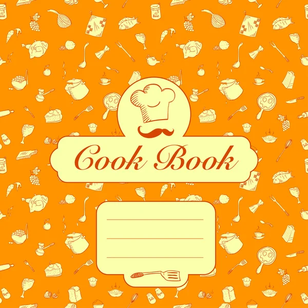 Recipe Book Cover Design Concept Delicious Stock Vector (Royalty