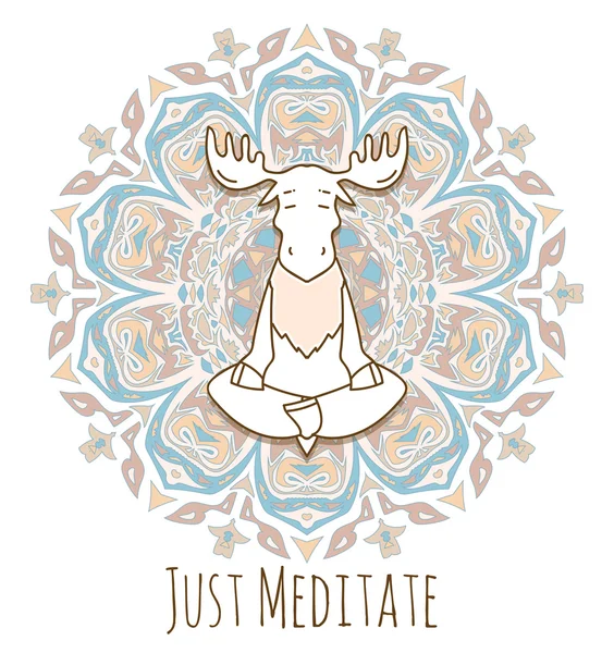 Meditative Tierserie. — Stockvektor