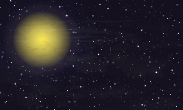 Les étoiles et la lune — Image vectorielle