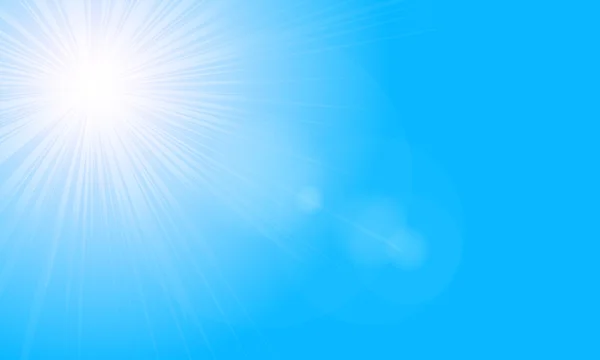 Gökyüzünde parlak güneş yüksek