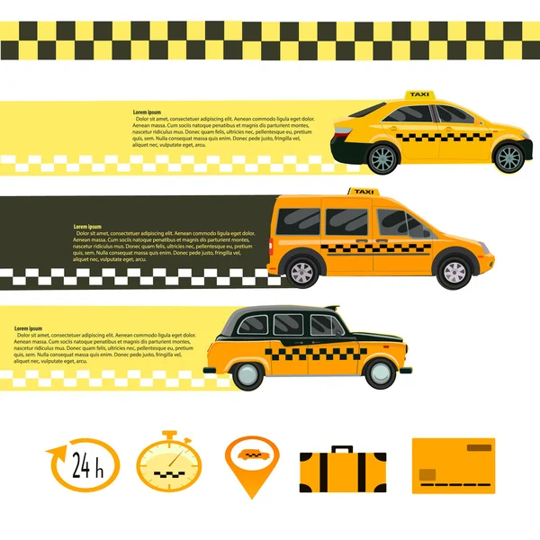 Taxi bil — Stock vektor