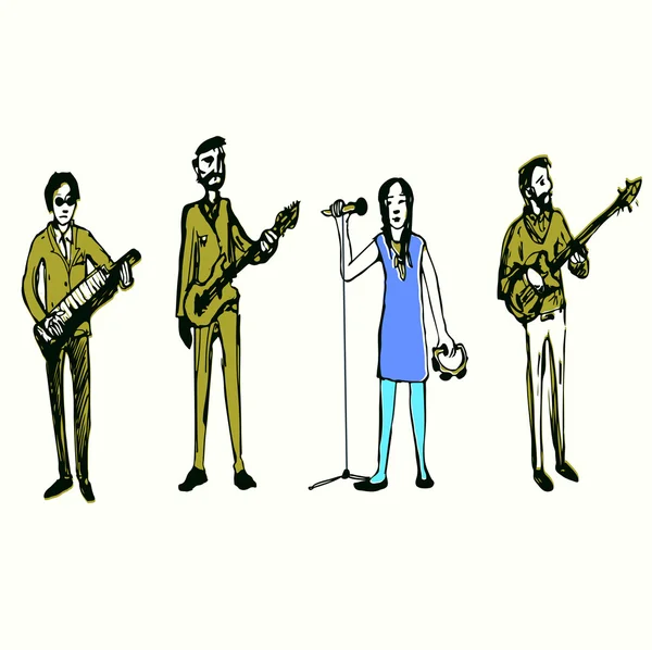 Band of musician, — Διανυσματικό Αρχείο