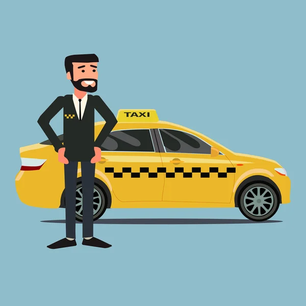 Taxi driver — Stock Vector