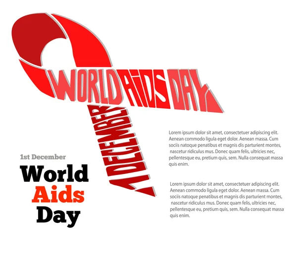 1 грудня-Міжнародний день СНІДу — стоковий вектор