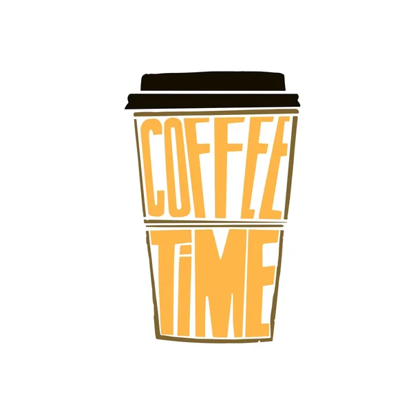 Hora del café "Hipster Vintage — Vector de stock