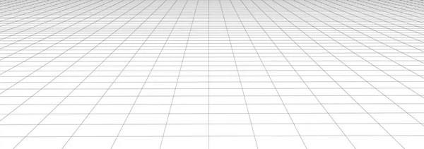 Vektör perspektifi örgüsü. Beyaz arka planda ayrıntılı çizgiler. 3d .