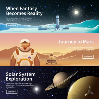Astronomi Tema Web Bannerlar