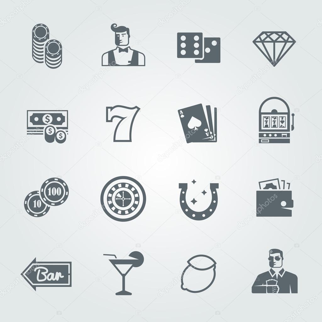 Simple black vector icons