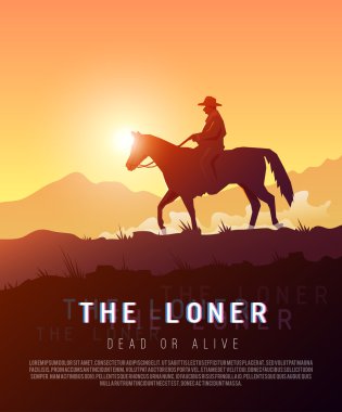 Wild West. Vector poster.