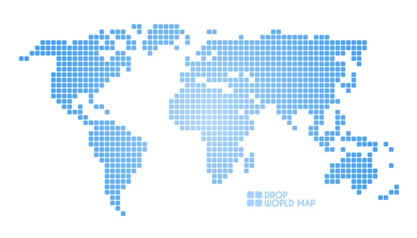 Mapa mundial de puntos vectoriales blancos . — Archivo Imágenes Vectoriales