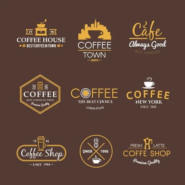 Vector labels. Drinks. Coffee. — Wektor stockowy