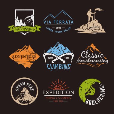 Labels on the theme of Climbing clipart