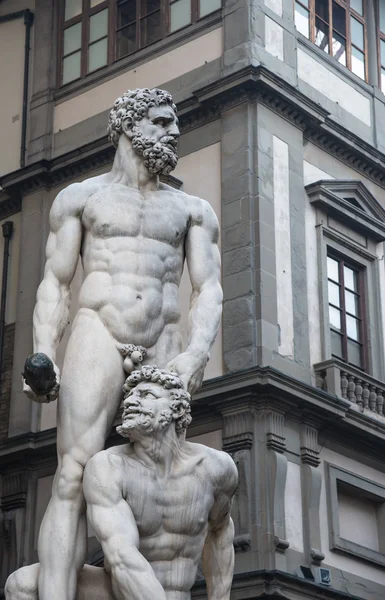 Statue of Hercules and persimmon — Stock Photo, Image